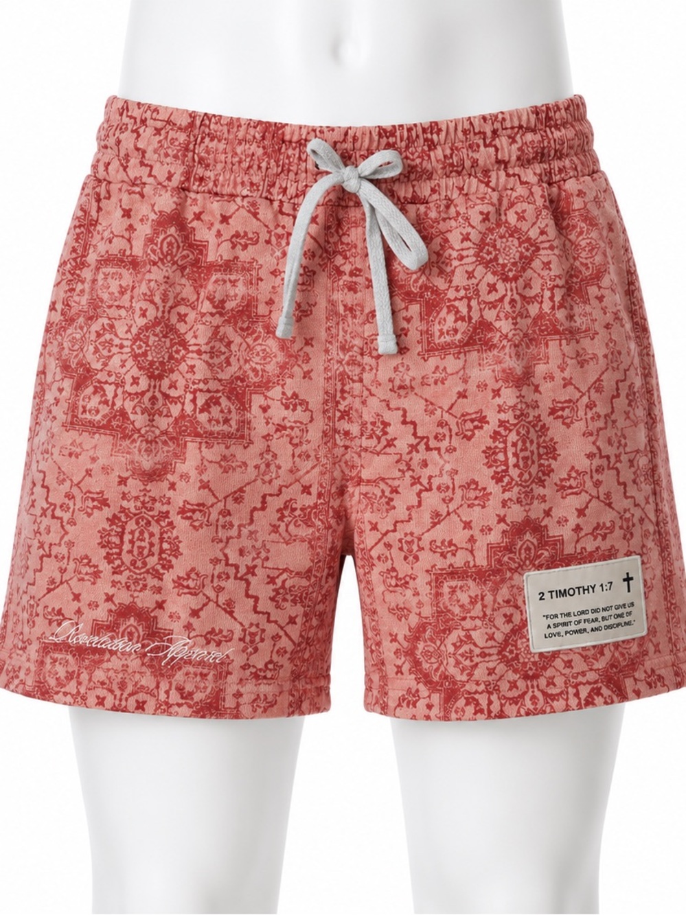 Revelation apparel Boys Coral Patterned Drawstring Shorts